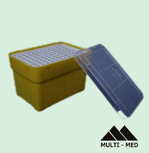 رک سر سمپلر زرد 200 میکرولیتر (96 خانه) Multi-Med