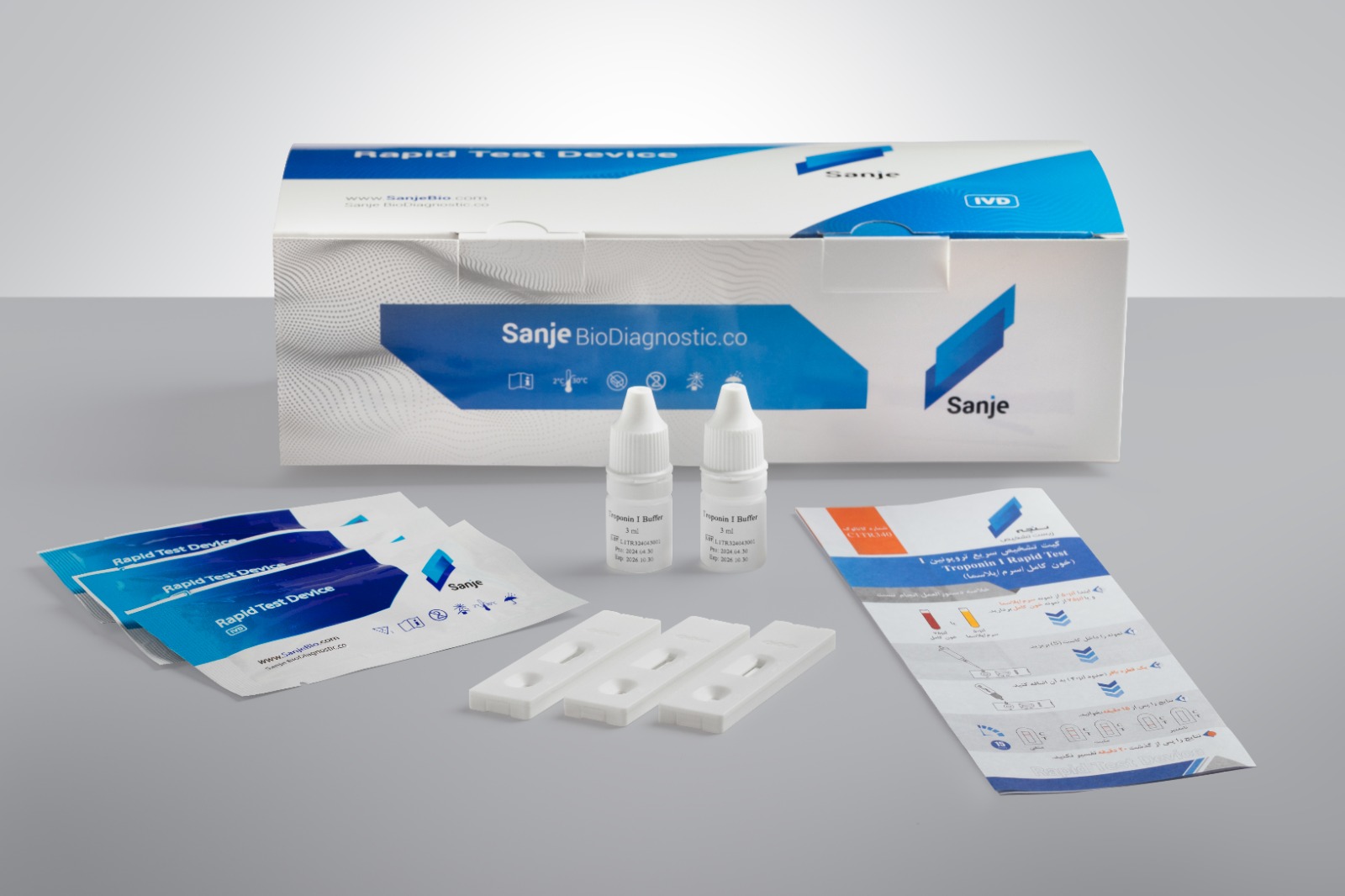 خرید کیت تست تروپونین (Troponin Test Kit) | تشخیص سریع و دقیق سکته قلبی + قیمت روز