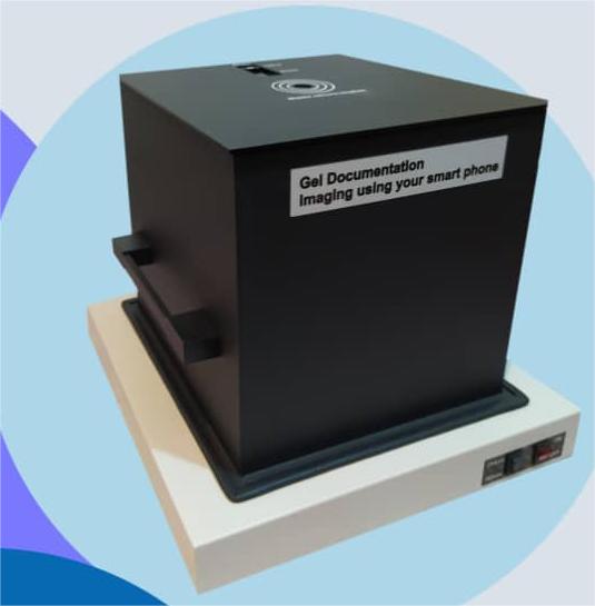ژل داک پرتابل موبایلی با دو طول موج UV | دستگاه تصویربرداری ژل قابل حمل آزمایشگاهی